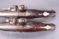 Pair of mid 18th Century Continental Flintlock Holster Pistols (6 of 7) Pair of mid 18th Century Continental Flintlock Holster Pistols (6 of 7)