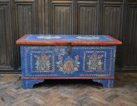 Folk Art Painted Blanket Box (4 of 9) Folk Art Painted Blanket Box (4 of 9)