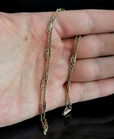 Antique Edwardian 9ct Gold Chain Necklace, Fancy Link (3 of 9) Antique Edwardian 9ct Gold Chain Necklace, Fancy Link (3 of 9)