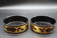 Unusual Pair of Regency Period Papier-mâché Coasters (3 of 4) Unusual Pair of Regency Period Papier-mâché Coasters (3 of 4)