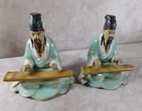 Pair of Shiwan 'Shekwan' Mud Men Figures (4 of 6) Pair of Shiwan 'Shekwan' Mud Men Figures (4 of 6)