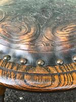 Arts & Crafts Oak & Leather Stool (2 of 7) Arts & Crafts Oak & Leather Stool (2 of 7)