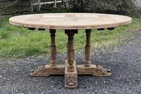 Large Round French Bleached Oak Farmhouse Table with Extensions (13 of 38) Large Round French Bleached Oak Farmhouse Table with Extensions (13 of 38)