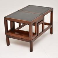 Antique Mahogany & Leather Folding Library Steps / Coffee Table (5 of 11) Antique Mahogany & Leather Folding Library Steps / Coffee Table (5 of 11)