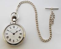 Antique Silver Pocket Watch & Chain (3 of 5) Antique Silver Pocket Watch & Chain (3 of 5)