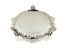 Antique Victorian Sterling Silver 6" Card Tray 1891 (6 of 9) Antique Victorian Sterling Silver 6" Card Tray 1891 (6 of 9)