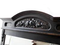 Late 19th Century French "Ebonised" Overmantel Mirror (3 of 4) Late 19th Century French "Ebonised" Overmantel Mirror (3 of 4)