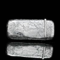 Victorian Solid Silver Cheroot / Cigar Case with a Hand-Engraved Hunting Scene - Alfred Taylor 1853 (6 of 15) Victorian Solid Silver Cheroot / Cigar Case with a Hand-Engraved Hunting Scene - Alfred Taylor 1853 (6 of 15)