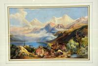 Lovely 19th Century Italian Landscape Watercolour. (2 of 4) Lovely 19th Century Italian Landscape Watercolour. (2 of 4)
