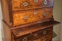 George II Veneered Walnut Chest on Chest Tallboy (10 of 11) George II Veneered Walnut Chest on Chest Tallboy (10 of 11)