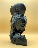 Outstanding Original Signed Carved Wooden Sculpture of a Trendy Art Deco Model (8 of 12) Outstanding Original Signed Carved Wooden Sculpture of a Trendy Art Deco Model (8 of 12)