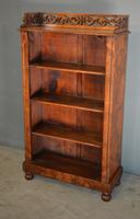 Antique Burr Walnut Open Bookcase (3 of 4) Antique Burr Walnut Open Bookcase (3 of 4)