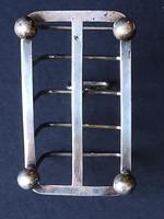 Square Shaped Hallmarked Silver Toast Rack (3 of 5)