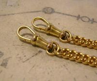 Vintage Pocket Watch Chain 1950s 14ct Rolled Gold Double Albert With Sliding T Bar (10 of 11) Vintage Pocket Watch Chain 1950s 14ct Rolled Gold Double Albert With Sliding T Bar (10 of 11)