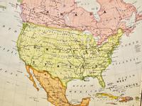 Large University Chart “Political Map of North America” by Bacon (3 of 6) Large University Chart “Political Map of North America” by Bacon (3 of 6)
