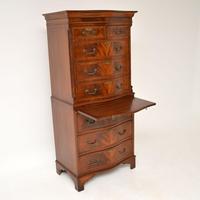 Antique Georgian Style Mahogany Serpentine Fronted Chest on Chest (7 of 10) Antique Georgian Style Mahogany Serpentine Fronted Chest on Chest (7 of 10)