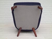 Danish design "Teddy bear" chair, 70s, wool, teak wood, reupholstered (2 of 16) Danish design "Teddy bear" chair, 70s, wool, teak wood, reupholstered (2 of 16)
