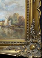 A Beautiful Original Signed Continental Impressionist Riverscape Oil Painting (11 of 12) A Beautiful Original Signed Continental Impressionist Riverscape Oil Painting (11 of 12)