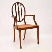 Pair of Antique Satinwood Cane Seated Armchairs (2 of 12) Pair of Antique Satinwood Cane Seated Armchairs (2 of 12)