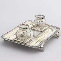 Quality Silver Inkstand with Twin Inkbottles by Elkington & Co. 1898 (6 of 12) Quality Silver Inkstand with Twin Inkbottles by Elkington & Co. 1898 (6 of 12)