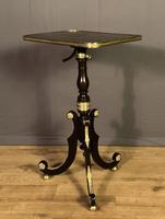 Stunning Regency Period Chinoiserie Ebonized Wine Table or Pole Screen (6 of 9) Stunning Regency Period Chinoiserie Ebonized Wine Table or Pole Screen (6 of 9)