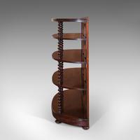 Antique Whatnot Bookshelf, English, Mahogany, Demi-lune, Bookcase, Victorian (5 of 12) Antique Whatnot Bookshelf, English, Mahogany, Demi-lune, Bookcase, Victorian (5 of 12)