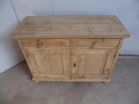 Victorian Large Antique Pine 2 Door 2 Drawer Dresser Base to wax / paint (4 of 9) Victorian Large Antique Pine 2 Door 2 Drawer Dresser Base to wax / paint (4 of 9)