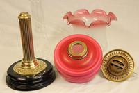 Antique Victorian Satin Pink Oil Lamp (2 of 9) Antique Victorian Satin Pink Oil Lamp (2 of 9)