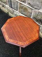 Antique Mahogany Tripod Wine Table Inlaid (2 of 5) Antique Mahogany Tripod Wine Table Inlaid (2 of 5)