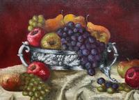 Fabulous 1960 Vintage Antique Still Life Of Fruit Study Oil On Canvas Painting (3 of 12) Fabulous 1960 Vintage Antique Still Life Of Fruit Study Oil On Canvas Painting (3 of 12)