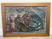 Expressionist Scottish Oil Painting Fishermen Hauling The Nets by Archibald Peddie Glasgow School of Art (2 of 37) Expressionist Scottish Oil Painting Fishermen Hauling The Nets by Archibald Peddie Glasgow School of Art (2 of 37)