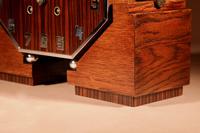 Fantastic Amsterdam School Art Deco Special Design Coromandel / Macassar Ebony & Oak Mantel Clock (8 of 9) Fantastic Amsterdam School Art Deco Special Design Coromandel / Macassar Ebony & Oak Mantel Clock (8 of 9)