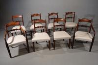 Attractive Set of 8 / 6+2 Regency Period Mahogany Chairs