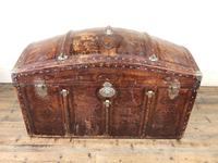 Large Leather Bound Dome Top Trunk (5 of 15) Large Leather Bound Dome Top Trunk (5 of 15)