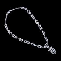 Antique Victorian French Saint Esprit Paste Necklace Sterling Silver Circa 1850 (6 of 8) Antique Victorian French Saint Esprit Paste Necklace Sterling Silver Circa 1850 (6 of 8)