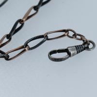 Antique Niello Silver and Gold Watch Chain Bracelet with Dog Clip and Bolt Ring (5 of 8) Antique Niello Silver and Gold Watch Chain Bracelet with Dog Clip and Bolt Ring (5 of 8)