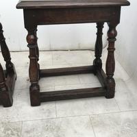 Pair of Oak Coffin Stools Circa Late 17th Century (4 of 24) Pair of Oak Coffin Stools Circa Late 17th Century (4 of 24)