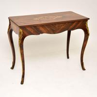 Antique Victorian Inlaid Rosewood Console Table (9 of 10) Antique Victorian Inlaid Rosewood Console Table (9 of 10)