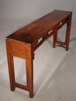 A Slender Late 19th Oriental Elm Hall Table (6 of 6) A Slender Late 19th Oriental Elm Hall Table (6 of 6)