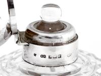 Antique Globe Shaped Cut Glass and Silver Lidded Perfume Bottle (3 of 4) Antique Globe Shaped Cut Glass and Silver Lidded Perfume Bottle (3 of 4)