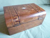 Inlaid Burr Walnut Jewellery Box With Plush Interior c.1880 (7 of 14) Inlaid Burr Walnut Jewellery Box With Plush Interior c.1880 (7 of 14)