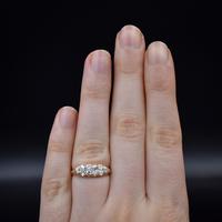 Antique Old Cut Diamond 10 Stone Double Row 18K 18ct Yellow Gold Scroll Ring (7 of 10) Antique Old Cut Diamond 10 Stone Double Row 18K 18ct Yellow Gold Scroll Ring (7 of 10)