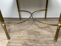 French Brass Square Leather Top Coffee Table (15 of 28) French Brass Square Leather Top Coffee Table (15 of 28)
