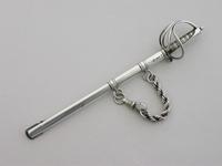 Victorian Novelty Silver Officers Dress Sword Letter Opener by Sampson Mordan, London, 1896. 'Emmie' (10 of 14) Victorian Novelty Silver Officers Dress Sword Letter Opener by Sampson Mordan, London, 1896. 'Emmie' (10 of 14)
