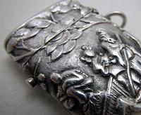 Very Rare Wang Hing Solid Silver Chinese Export Antique Vesta Case Match Box, 19th-Century c.1890 (9 of 9) Very Rare Wang Hing Solid Silver Chinese Export Antique Vesta Case Match Box, 19th-Century c.1890 (9 of 9)