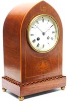 Incredible French Inlaid Lancet Mantel Clock Multi Wood Inlay 8 Day Striking Mantle Clock (2 of 10) Incredible French Inlaid Lancet Mantel Clock Multi Wood Inlay 8 Day Striking Mantle Clock (2 of 10)