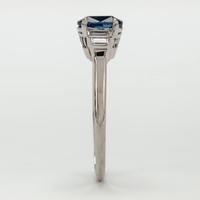 Vintage 1.05 Carat Sapphire & 0.12 Carat Diamond Solitaire Engagement Ring c.1940 (4 of 7) Vintage 1.05 Carat Sapphire & 0.12 Carat Diamond Solitaire Engagement Ring c.1940 (4 of 7)