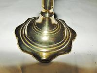 Pair of George III Brass Petal Base Candlesticks (6 of 6) Pair of George III Brass Petal Base Candlesticks (6 of 6)
