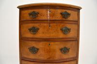 Antique Burr Walnut Slim Chest of Drawers (4 of 10) Antique Burr Walnut Slim Chest of Drawers (4 of 10)