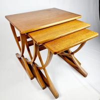Nathan X-frame Legged Nest of Tables (3 of 11) Nathan X-frame Legged Nest of Tables (3 of 11)